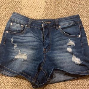 denim jean shorts